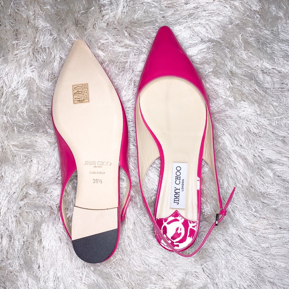 Jimmy Choo Erin Flats HOT PINK